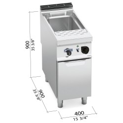 Cuece pastas eléctrico industrial 40 litros Berto's Maxima 900