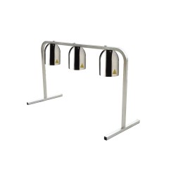 Lámpara de calor triple con soporte para 3 GN 1/1 cromada