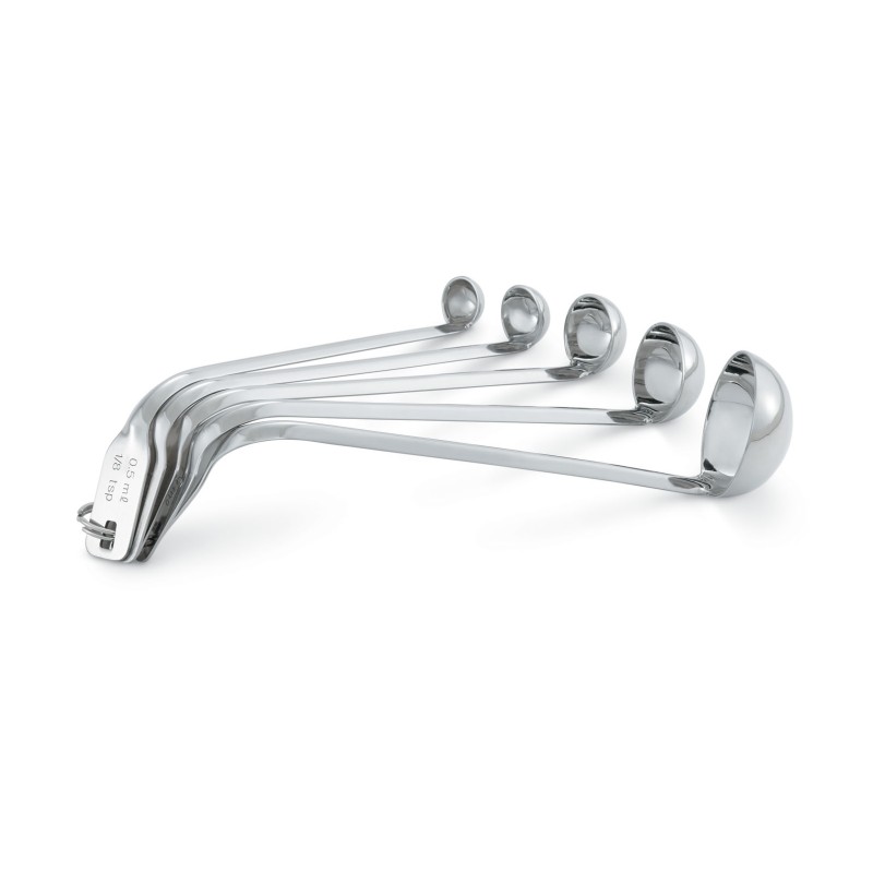 Juego de 5 cucharones medidores de acero inoxidable