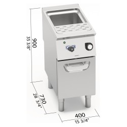 Cuece pastas eléctrico industrial 30 litros con mueble Berto's S700