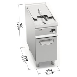 Freidora industrial eléctrica 18 litros 18 kW Berto's S900