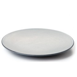 Plato llano de melamina Grey Soul