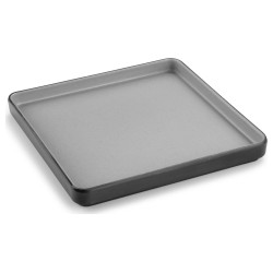 Plato cuadrado de melamina Grey Soul