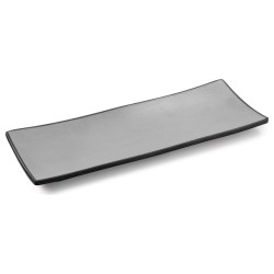 Bandeja rectangular de melamina Grey Soul