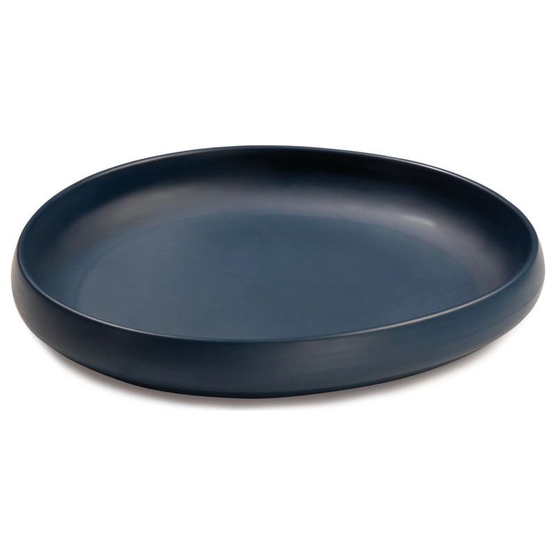 Plato de presentación de melamina Deep Blue