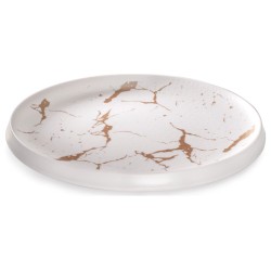 Plato llano de melamina Golden