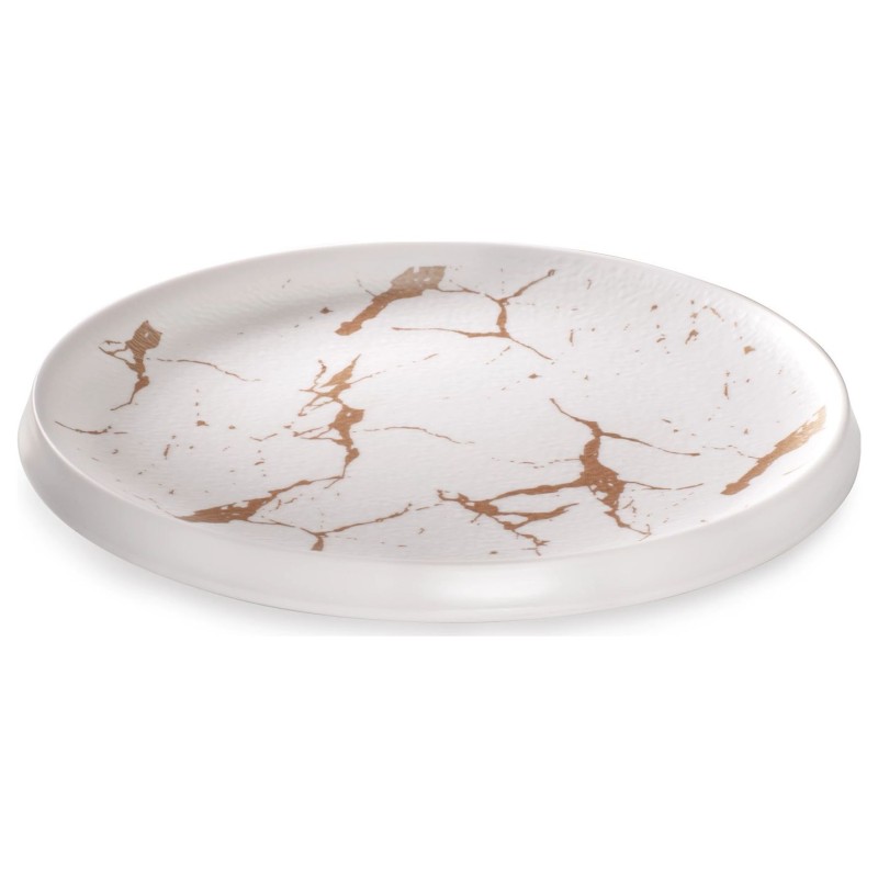 Plato llano de melamina Golden