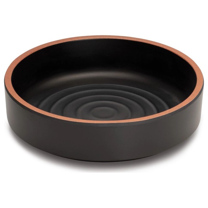 Plato de tapas borde terracota de melamina Terracota