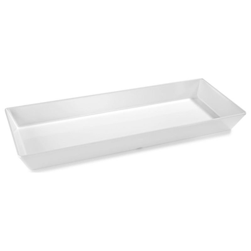 Fuente rectangular alta de melamina Sharing 50 x 20 cm