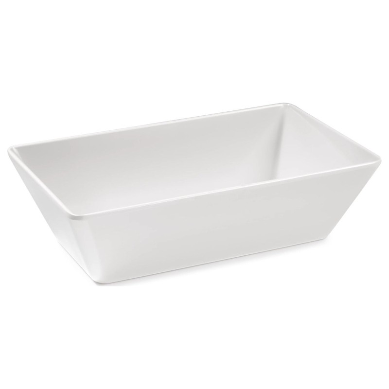 Fuente rectangular honda de melamina Sharing