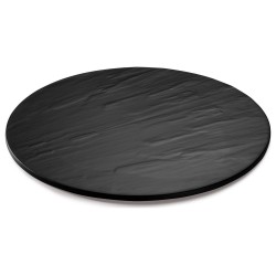 Soporte redondo reversible pizarra y bambú Stone Board