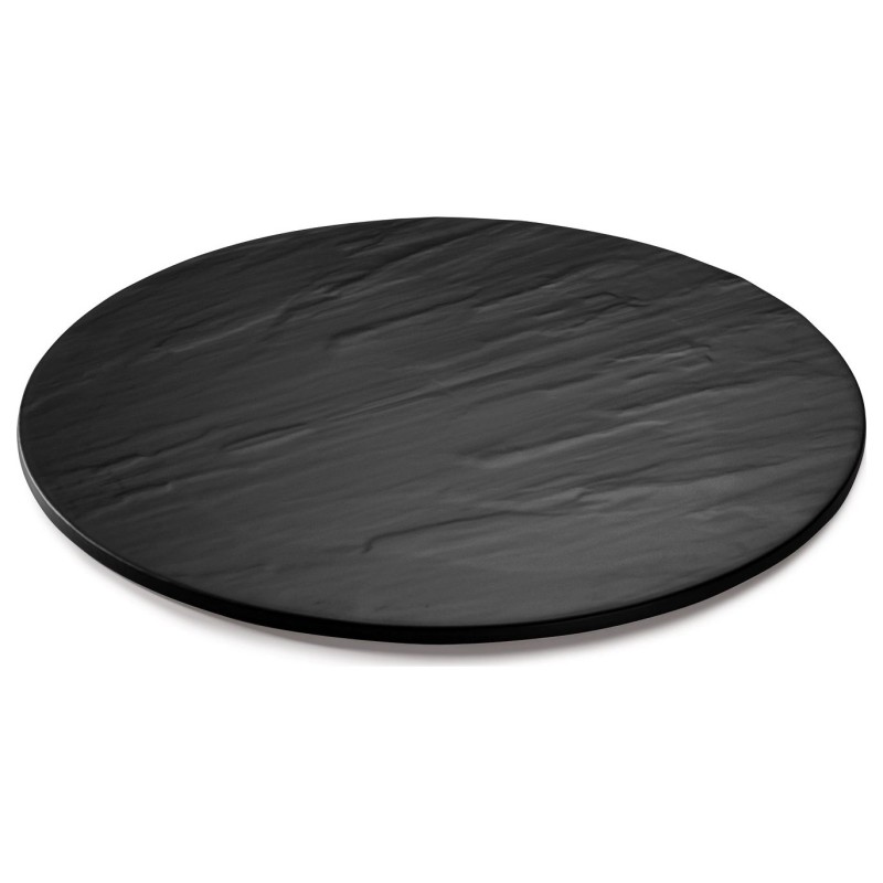 Soporte redondo reversible pizarra y bambú Stone Board