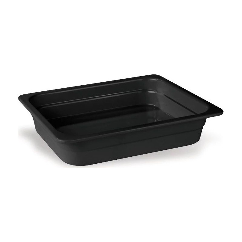 Cubeta GN 1/2 de melamina negra Classic Black