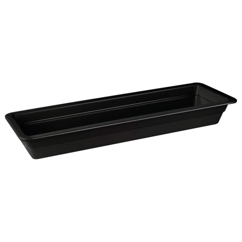 Cubeta GN 2/4 de melamina negra Classic Black