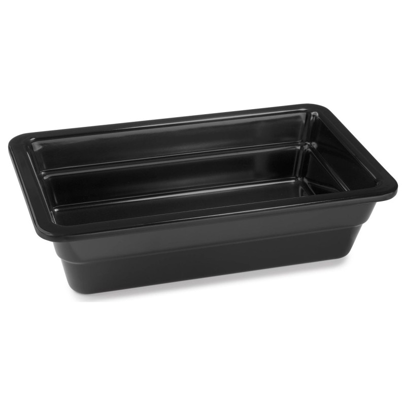 Cubeta GN 1/4 de melamina negra Classic Black