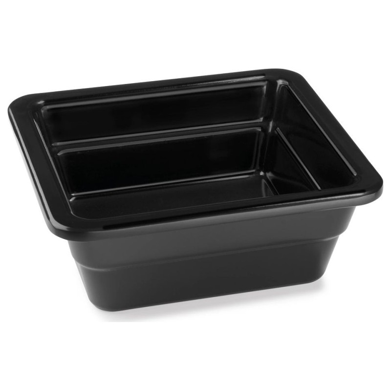 Cubeta GN 1/6 de melamina negra Classic Black