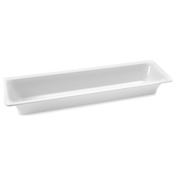 Cubeta GN 2/4 de melamina blanca Slim