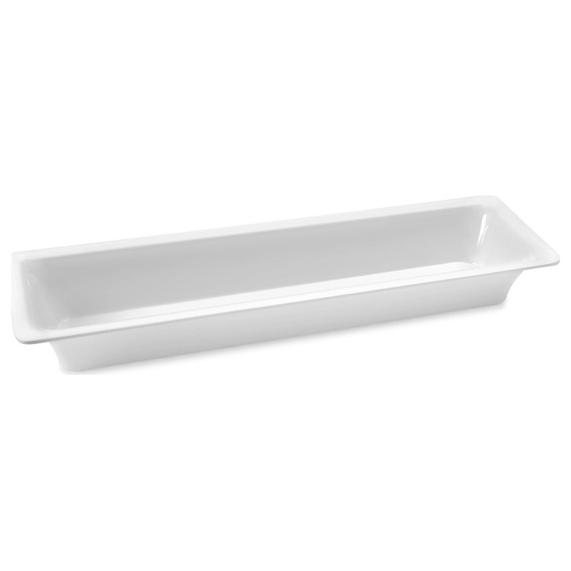 Cubeta GN 2/4 de melamina blanca Slim