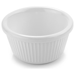 Ramekin de melamina blanca