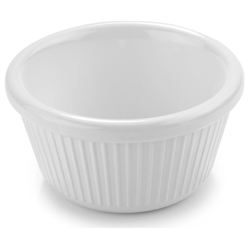 Ramekin de melamina blanca