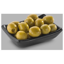 Bandeja para snacks de melamina negra