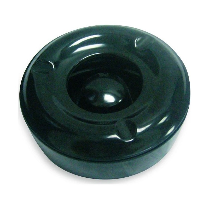 Cenicero antiviento con tapa de melamina negra
