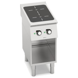 Cocina de inducción industrial 2 zonas con mueble Berto's S700