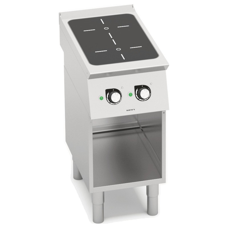 Cocina de inducción industrial 2 zonas con mueble Berto's S700