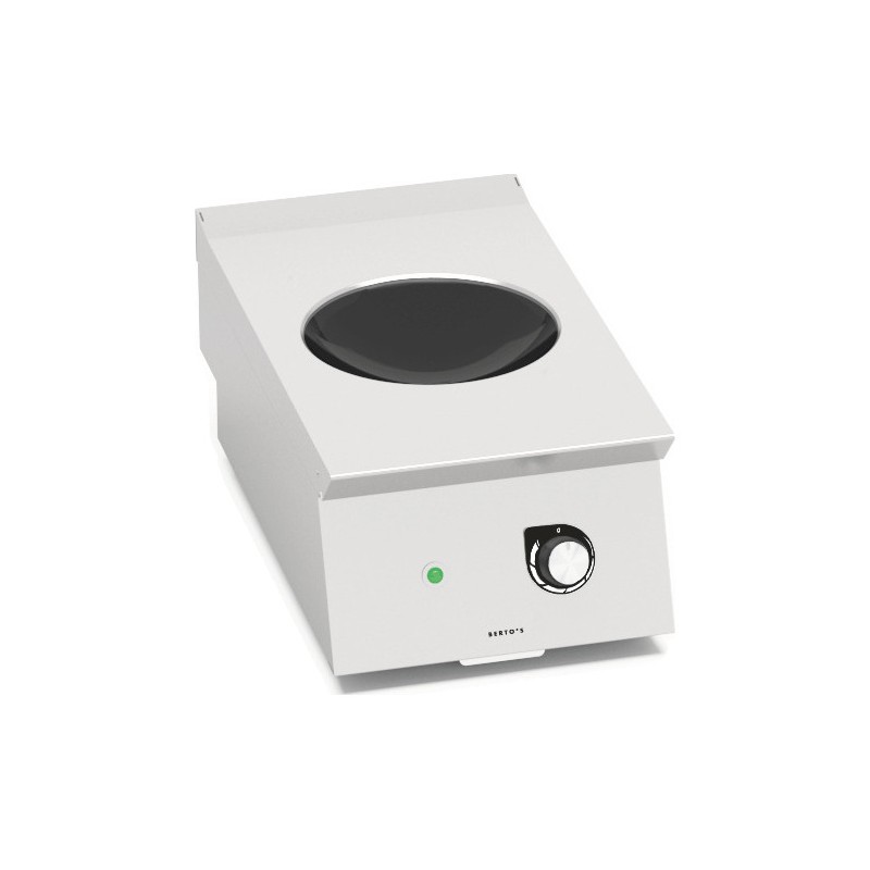 Wok de inducción industrial 5 kW de sobremesa Berto's S700