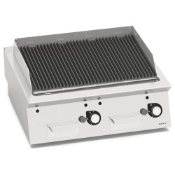 Barbacoa de piedra volcánica a gas 800 de sobremesa Berto's S700