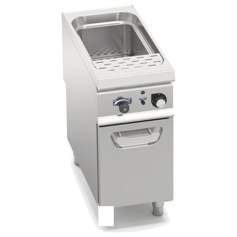 Cuece pastas eléctrico industrial 40 litros sobre mueble Berto's S900