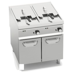 Freidora industrial eléctrica 2 cubas 22+22 litros Berto's S900