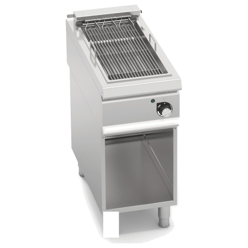 Parrilla eléctrica industrial 400 sobre mueble Berto's S900
