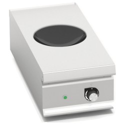 Wok de inducción industrial 5 kW de sobremesa Berto's LX900 Top
