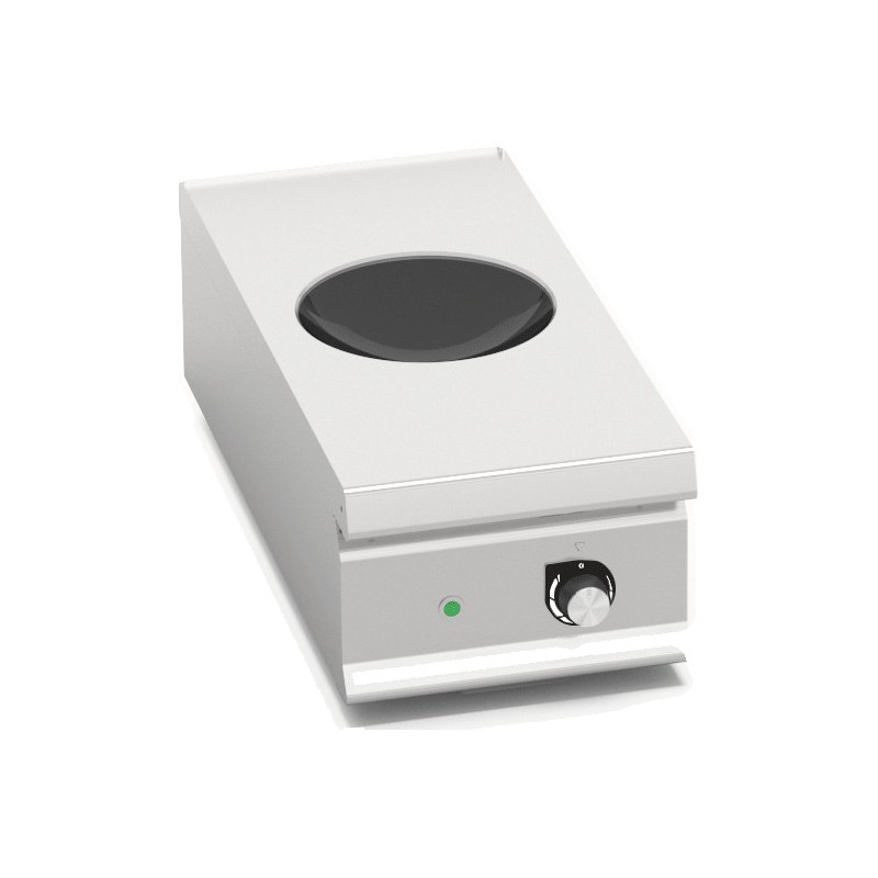 Wok de inducción industrial 5 kW de sobremesa Berto's LX900 Top