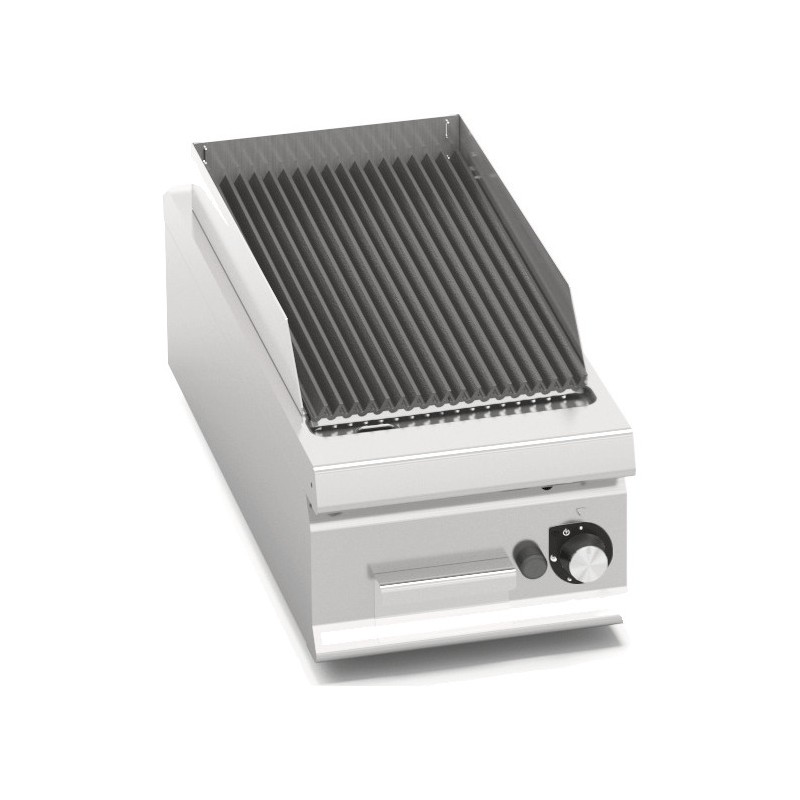 Barbacoa de piedra volcánica a gas 400 de sobremesa Berto's LX900 Top