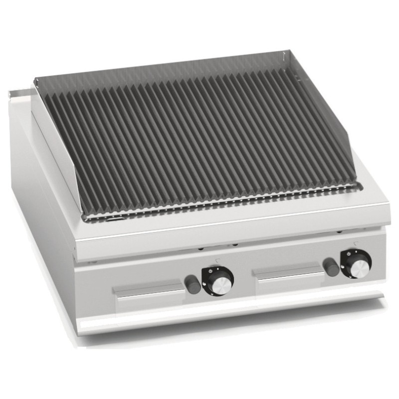 Barbacoa de piedra volcánica a gas 800 de sobremesa Berto's LX900 Top