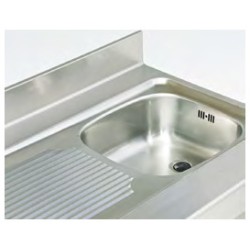 Mesa refrigerada Snack con fregadero MRSF-200 de 3 puertas