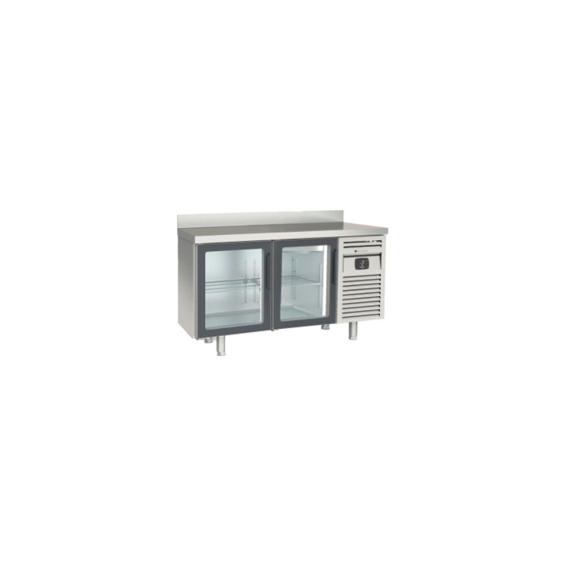 Mesa de congelación Snack MCSV-150 con 2 puertas de cristal