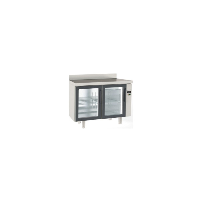 Mesa de congelación Snack MCSPV-120 para unidad remota con 2 puertas de cristal
