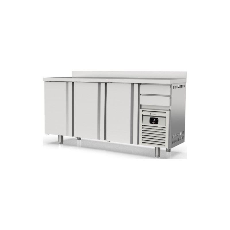 Mesa refrigerada frente mostrador FMR-200 de 3 puertas