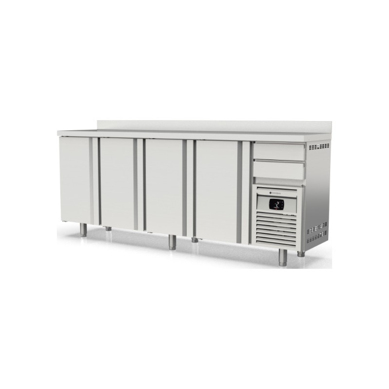 Mesa refrigerada frente mostrador FMR-250 de 4 puertas