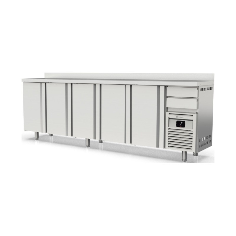 Mesa refrigerada frente mostrador FMR-300 de 5 puertas