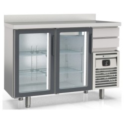 Mesa refrigerada frente mostrador FMRV-150 con 2 puertas de cristal