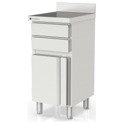 Mueble cafetero compacto MCC-50-C con 2 cajones y puerta