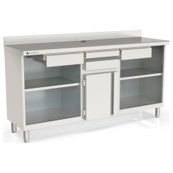 Mueble cafetero frente mostrador MC-200 de 2020 mm con tolva