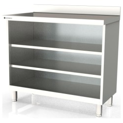 Estantería frente mostrador EFM60-100-2 de 990 mm y fondo 600 con 2 estantes