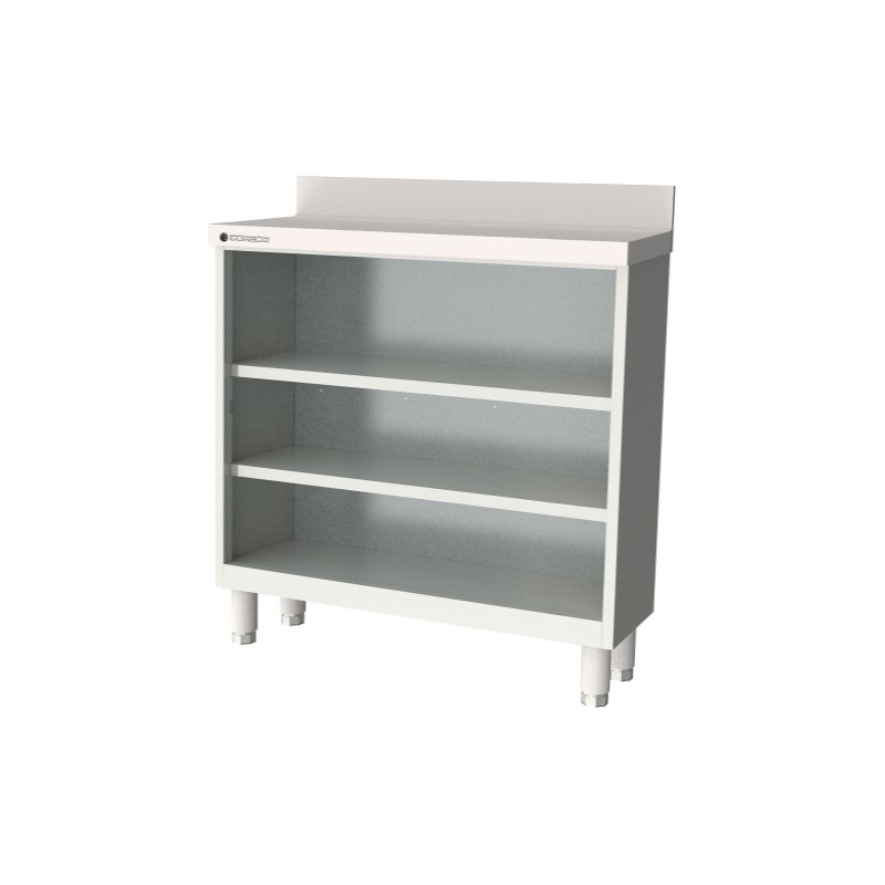 Estantería frente mostrador EFM35-100-2 de 990 mm y fondo 350 con 2 estantes