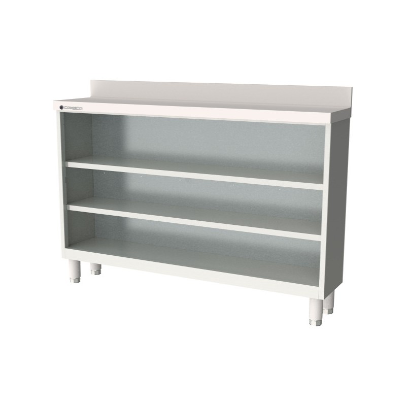Estantería frente mostrador EFM35-150-2 de 1495 mm y fondo 350 con 2 estantes