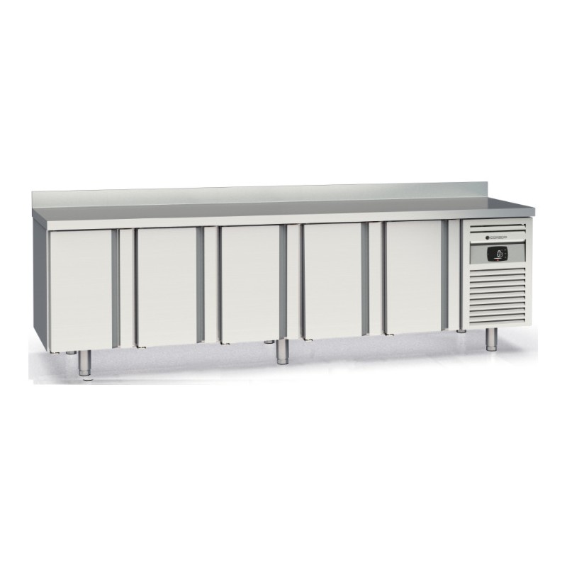 Mesa refrigerada GN 1/1 con fregadero MRGF-300 de 5 puertas